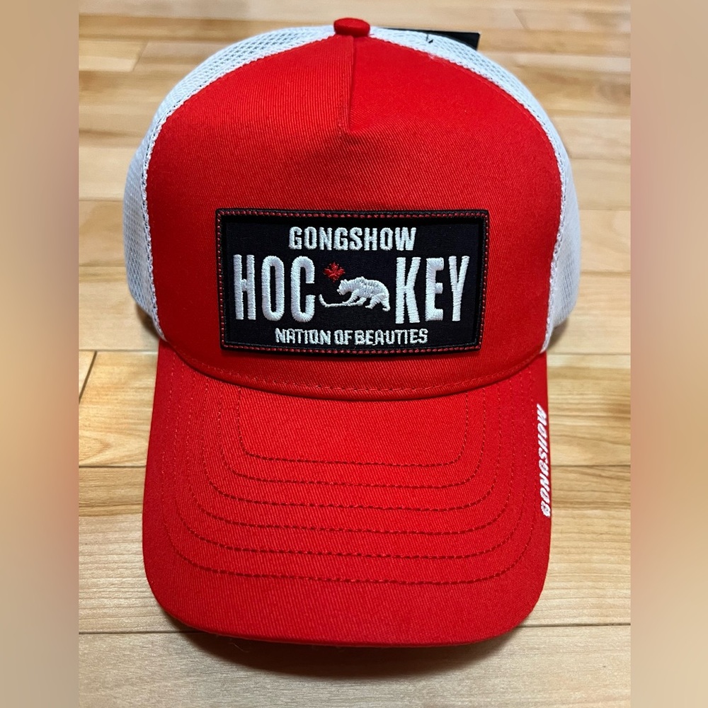 NWT Gong Show Nation of Beauties Hockey Life Mesh Trucker Hat